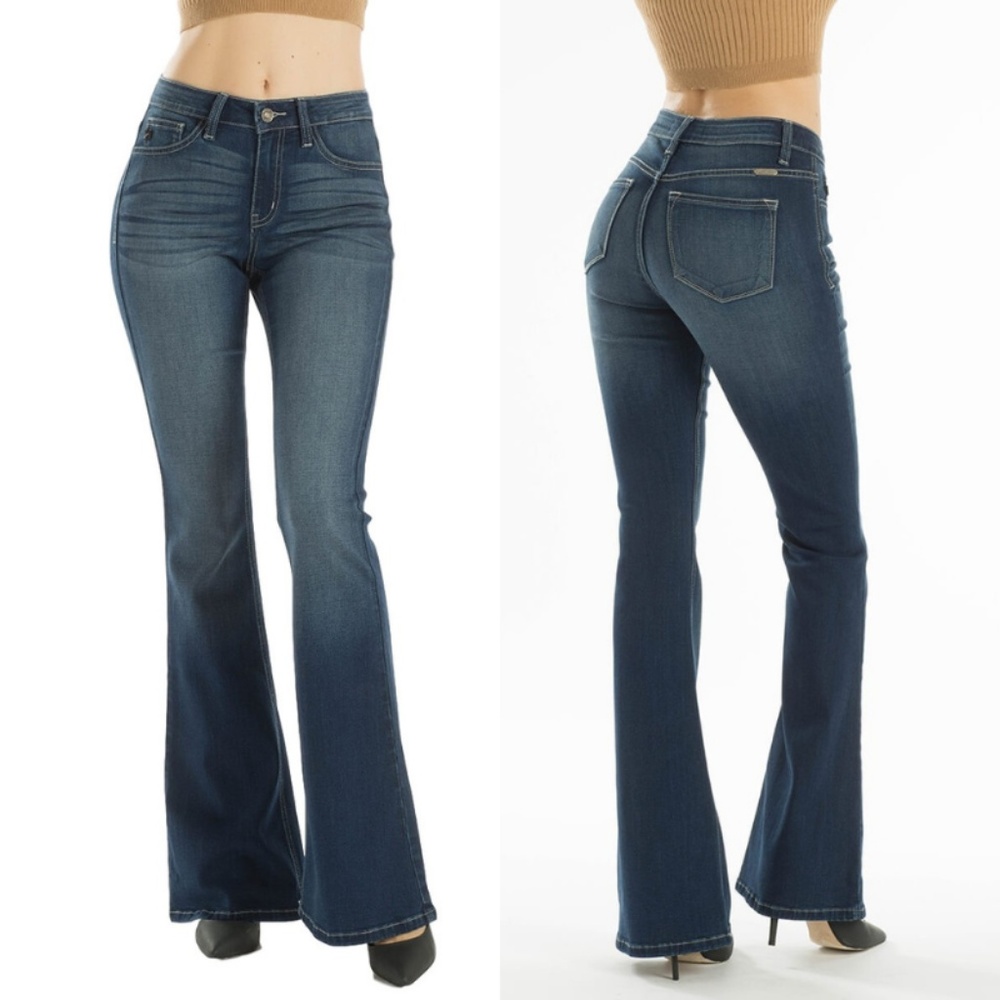 NWT KanCan Jeans Kimmy-Paseo Mid Rise Flare
